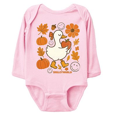 SmileyWorld Goose Autumn - Baby Long Sleeve Bodysuit