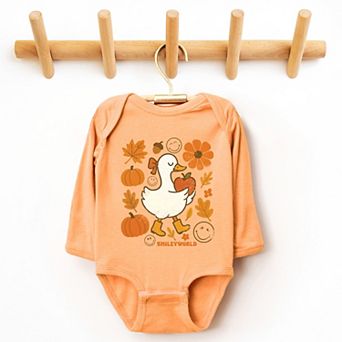 SmileyWorld Goose Autumn - Baby Long Sleeve Bodysuit