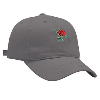 Women's Baseball Cap with Rose Embroidery