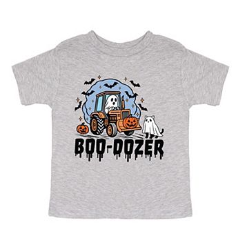 Boo-Dozer Ghost - Toddler Short Sleeve Graphic T-Shirt