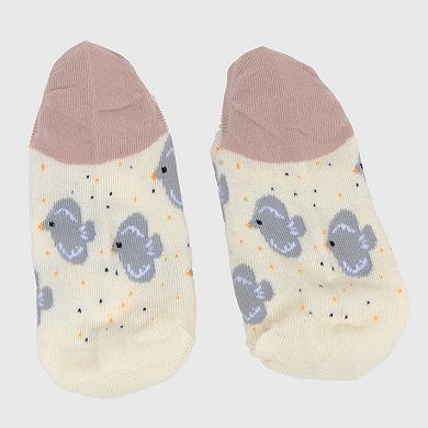 Women's Charming No Show Socks Seamless Toe Cotton 6Pk