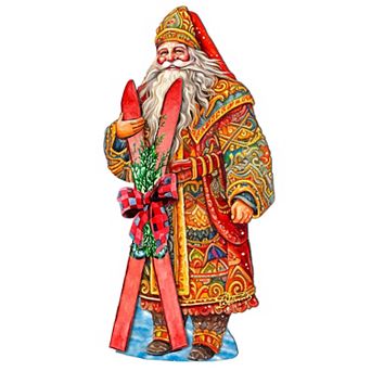 Santa's Skiing Adventure Holiday Door Decor by G. Debrekht