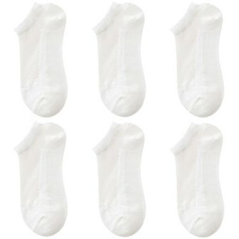 Women's 6 Pairs Sheer Mesh Ankle Socks with Soft Knit Sole and Delicate Lace Trim Low-Cut Design