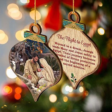 Handcrafted Christmas Ornaments Set of 6 - The Nativity Story Ornaments Set by D. Gelsinger