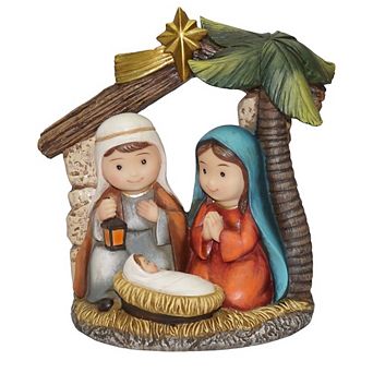 6" Holy Family - Whimsical Manger Scene Charming Nativity Christmas Decoration