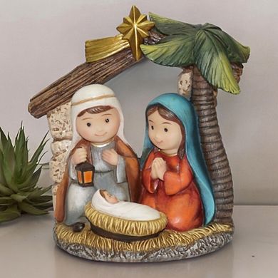6" Holy Family - Whimsical Manger Scene Charming Nativity Christmas Decoration