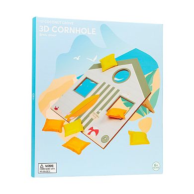 Coconut Grove 3D Cornhole Beach House Game