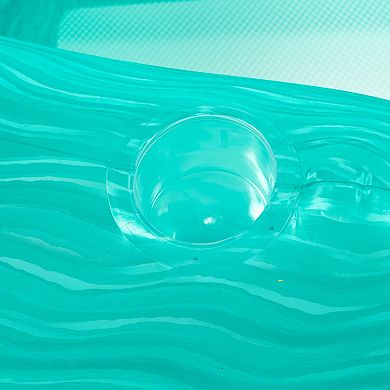 Coconut Grove Pool Lounge Aqua Inflatable Pool Float