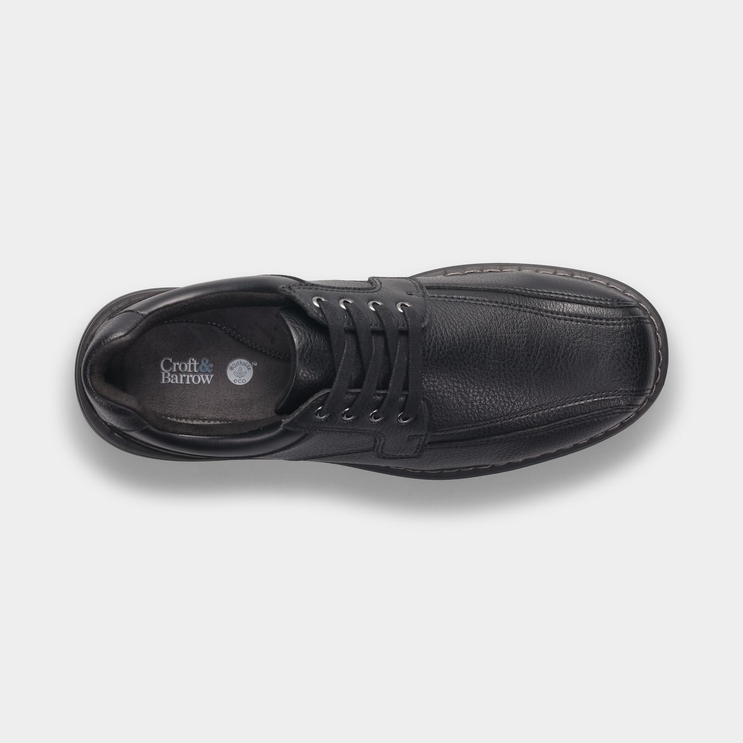 Мужские туфли Croft & Barrow Memory Foam Lace-Up Casual, цвет: Чёрный — фото 3