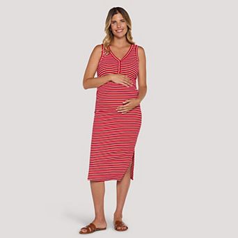 Maternity Motherhood® Henley Tank Midi Dress