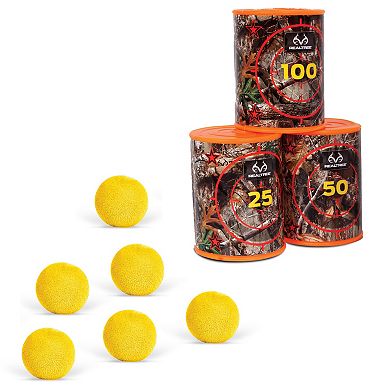 NKOK RealTree Handheld Slingshot with Foam Balls & Can Targets