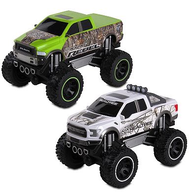 NKOK Push & Go 2-pc. Ford F-150 Raptor & RAM Rebel Trucks
