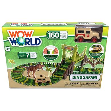 NKOK Dino Safari Track Playset 160-pc. Toy Playset