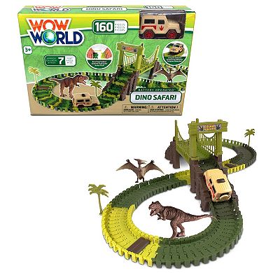 NKOK Dino Safari Track Playset 160-pc. Toy Playset