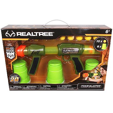 NKOK RealTree Foam Blaster Pump Action Foam Ball Launcher - 8-pc. Set