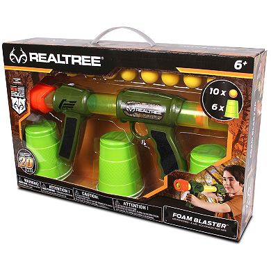 NKOK RealTree Foam Blaster Pump Action Foam Ball Launcher - 8-pc. Set