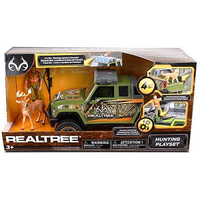 NKOK RealTree Friction Powered 4-pc. Buck Hunting Playset