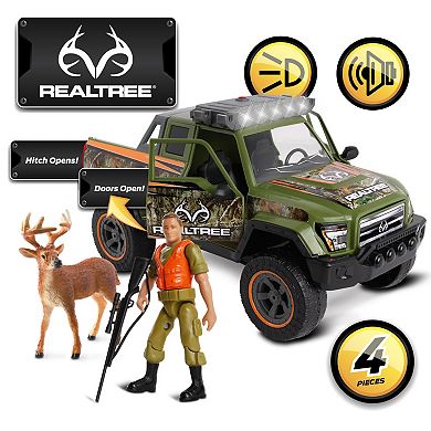 NKOK RealTree Friction Powered 4-pc. Buck Hunting Playset