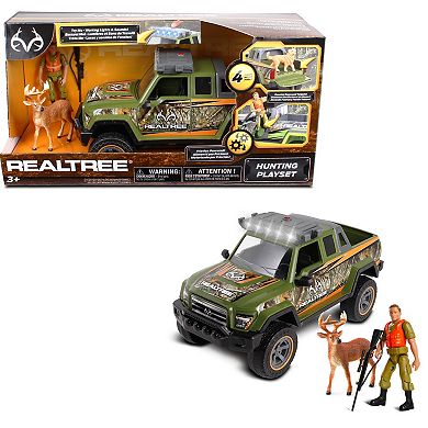 NKOK RealTree Friction Powered 4-pc. Buck Hunting Playset