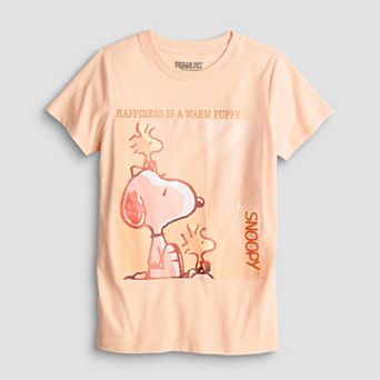 Girls 7-16 Peanuts Snoopy & Woodstock Happiness Graphic Tee