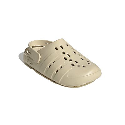 adidas Adilette Clog 2.0 Crystal Linen/Crystal Linen/Crystal Linen Men's Shoes, Linen/Linen/Linen, Size: 12