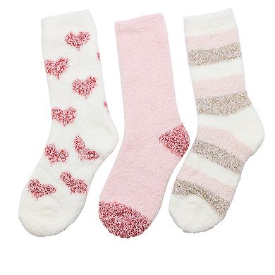 Women's Cuddl Duds® 3-Pack Cozy Chunky Crew Socks