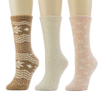 Women's Cuddl Duds® 3-Pack Cozy Chunky Crew Socks