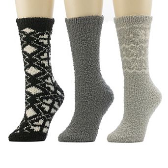 Women's Cuddl Duds® 3-Pack Cozy Chunky Crew Socks
