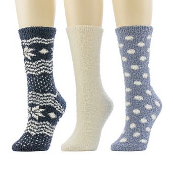 Women's Cuddl Duds® 3-Pack Cozy Chunky Crew Socks