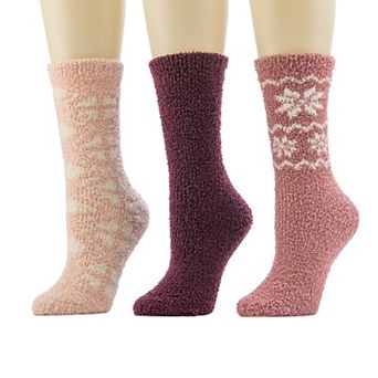 Women's Cuddl Duds® 3-Pack Cozy Chunky Crew Socks