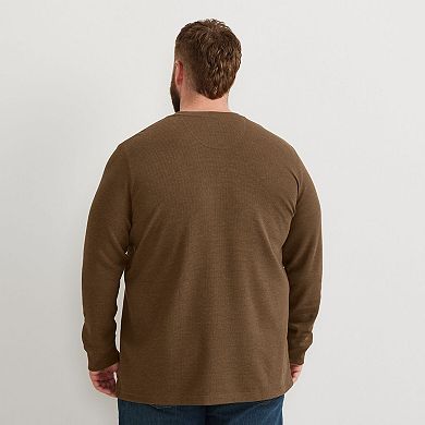Big & Tall Eddie Bauer Thermal Henley Long Sleeve Tee