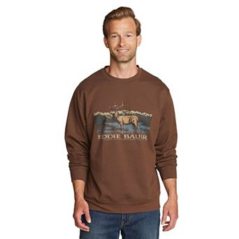 Big & Tall Eddie Bauer Crewneck Elk Graphic Sweatshirt