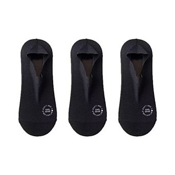 Men's No-Show Mesh Socks with Non-Slip Silicone Heel Grip and Breathable Low-Cut Design 3-Pack