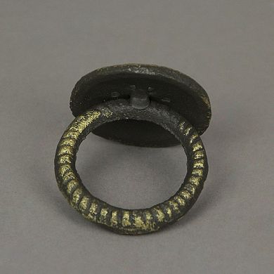 Set of 6 Bronze Cast Iron Compass Rose Napkin Rings Nautical Dining Decor