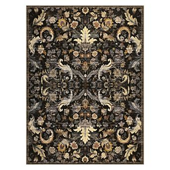Traditional Persian Area Rug - Washable,Low-Pile,Non-Slip,Indoor,Stain-Resistant Carpet Mat
