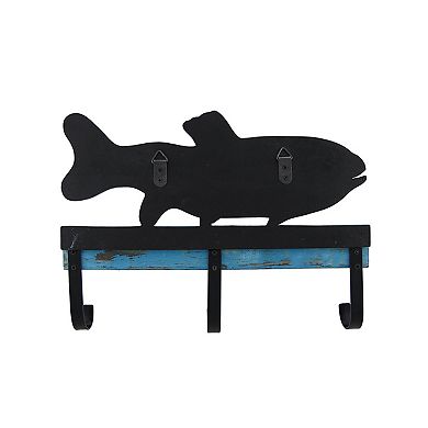 Chalk it to Me Fish Shaped Chalkboard with Wall Hooks