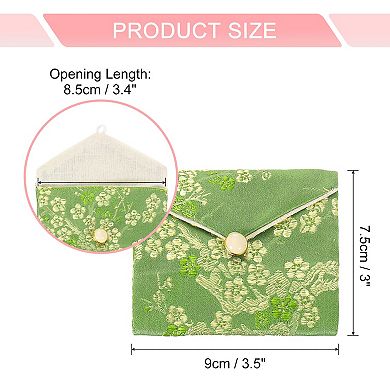 6 Pcs Jewelry Silk Purse Pouch Jewelry Organizer Bags