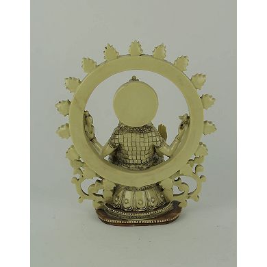 Lord Ganesha Sitting Holding Sacred Objects Statue