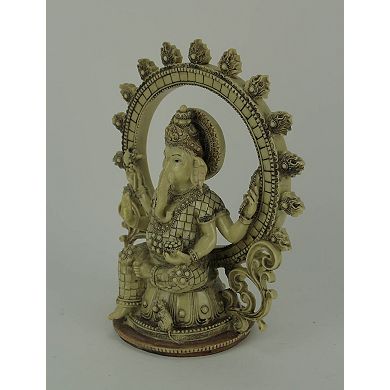 Lord Ganesha Sitting Holding Sacred Objects Statue