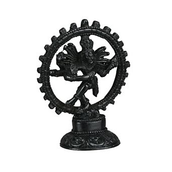 Hindu God Nataraja Dancing Shiva Ebony Finished Statue Natraj