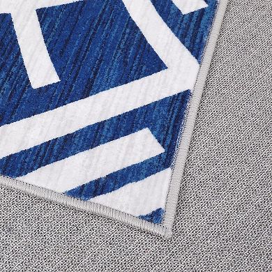 Area Rugs for Living Room, Soft Moroccan Geometric Rugs, Ultra-Thin Low Pile Large Carpet