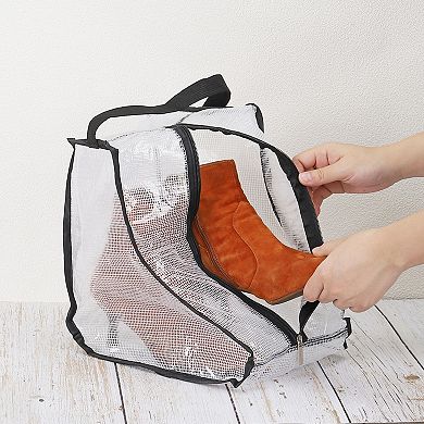 Boots Storage Bags, 2 Pack Waterproof Boots Protector Bag Short Boots Organizer Bags for Travel