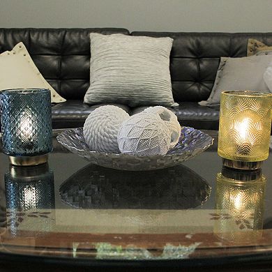 White Orb Rope Balls 4" Coastal Accent Orbs for Nautical-Inspired Home Decor