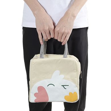 Lunch Bag, Reusable Cartoon Pattern Insulated Lunch Box Tote with Large Capacity 8.66"x5.31"x9.25"