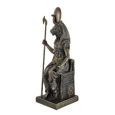 Egyptian Goddess Sekhmet Sitting on Throne Statue