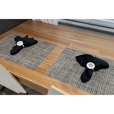 Set of 6 White Cast Iron Compass Rose Napkin Rings Decorative Nautical Dining