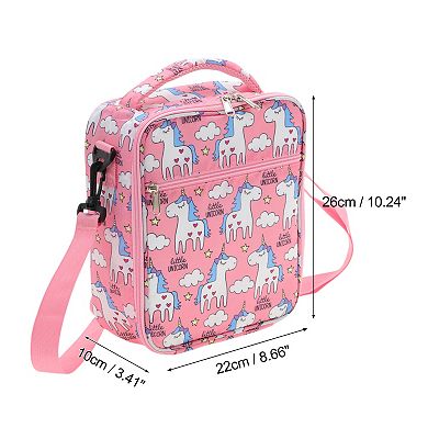 Portable Lunch Bag with Shoulder Strap 8.66"x3.41"x10.24" 1 Pc