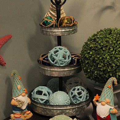Coastal Starfish Orbs Set of 3 - Beach-Inspired Home Accent for Centerpieces