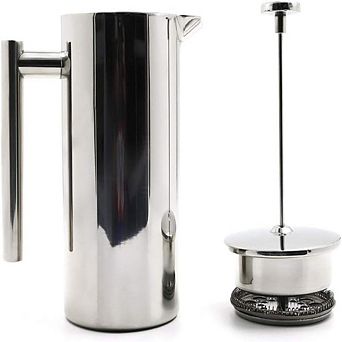 32oz Double-Wall 304 Stainless Steel French Press Rust-Free, Durable & Granule Free Brewer