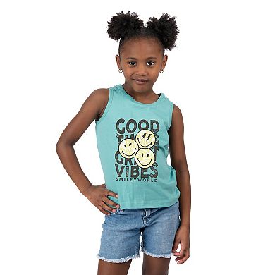 SmileyWorld Good Times Great Vibes - Toddler Graphic Tank